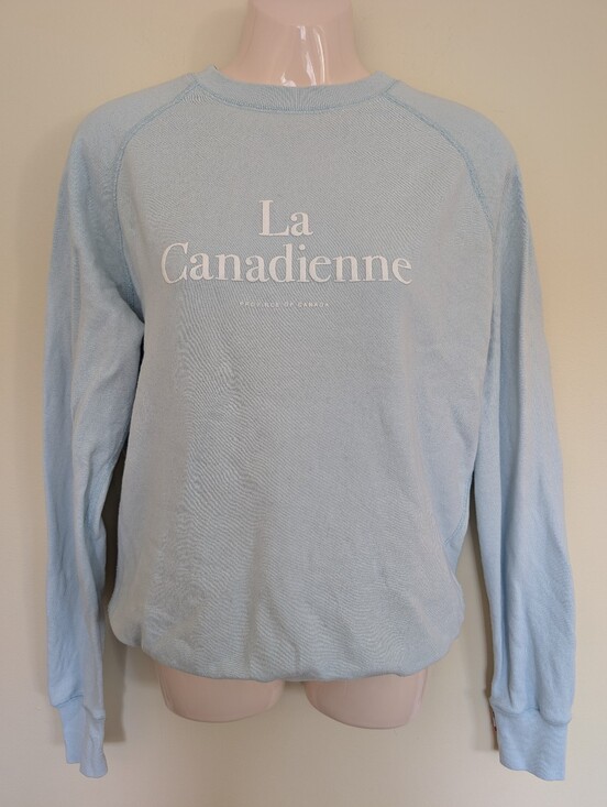 Province Of Canada Tops - Province Of Canada La Canadienne Crew Neck Sweatshirt Small Blue